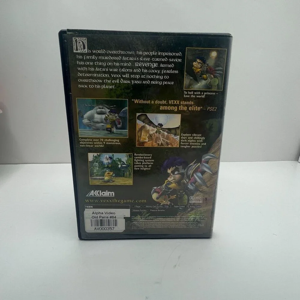 Vexx PS2 (Sony PlayStation 2 Acclaim Entertainment, 2003) No Manual